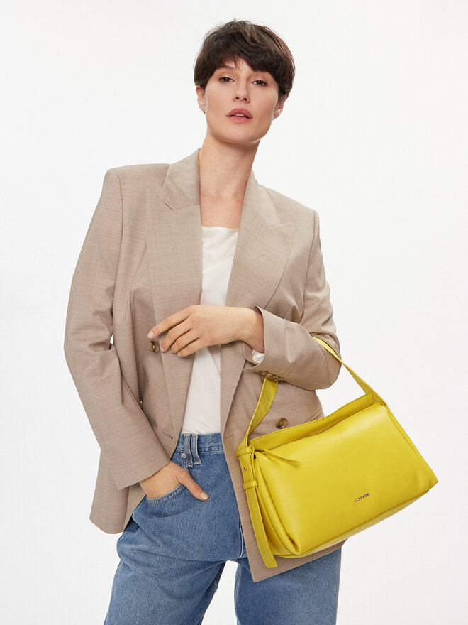 Calvin Klein Táska Calvin Klein Gracie Shoulder Bag K60K611661 Sárga