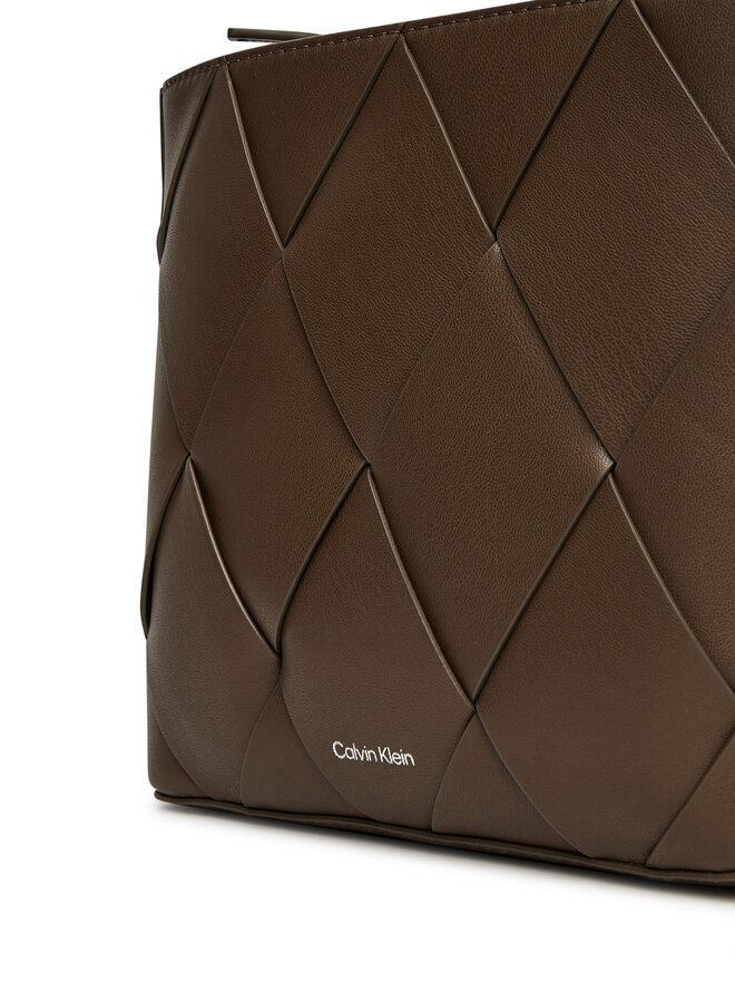 Calvin Klein Ročna torba Calvin Klein Ck Woven Square Crossbody K60K612991 Rjava