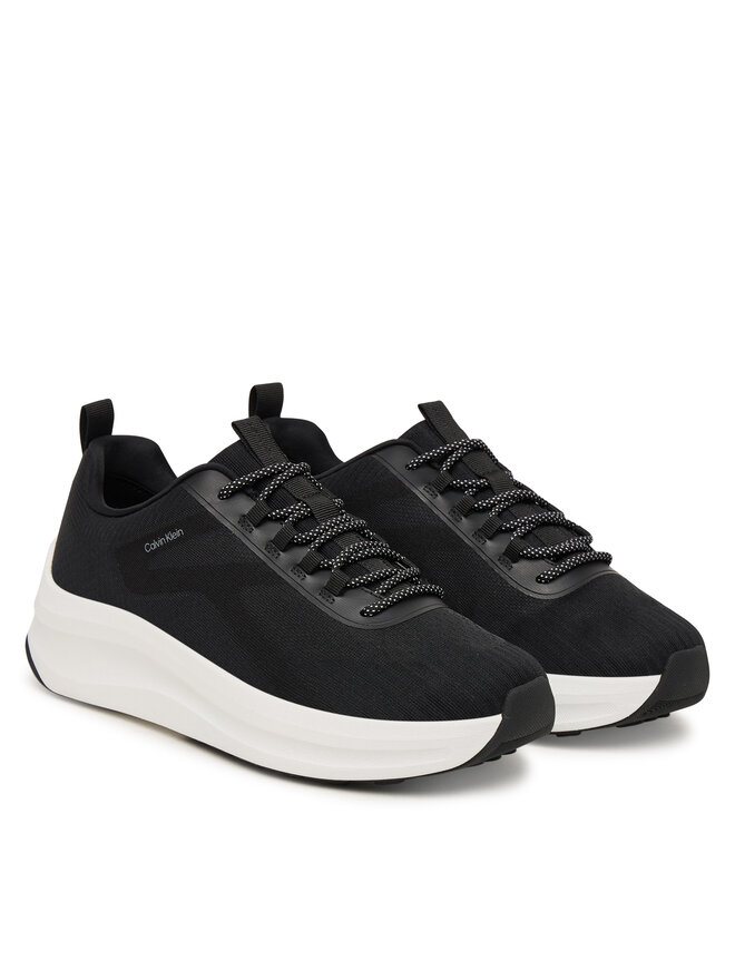 Calvin Klein Sneakers Calvin Klein Andrea - Chunky Ck Stripe Runner Trainers HM0HM02158 Schwarz
