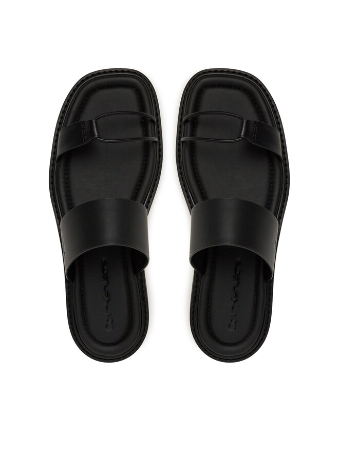 Calvin Klein Jeans Pantoletten Calvin Klein Jeans Rope Sandal Soft Lth Mg YW0YW01864 Schwarz