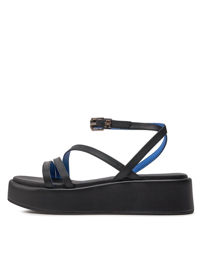 Tommy Hilfiger Сандали Tommy Hilfiger Th Strap Platform FW0FW07728 Черен
