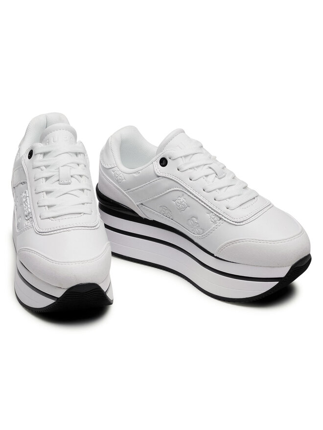 Guess Sneakersy Guess Hansin FL5HNS PEL12 Bílá