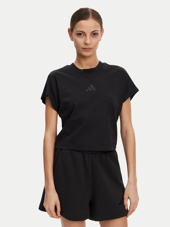 adidas adidas Marškinėliai ALL SZN JJ1235 Juoda Regular Fit