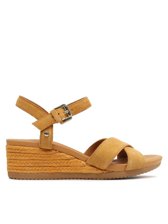 Geox D Ischia Sandali Con Zeppa Donna In Pelle - Comodi Ed Eleganti Con Suola In Gomma - Foto 6