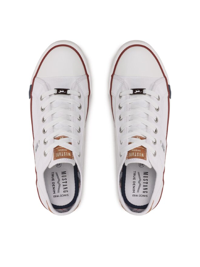 Mustang Sneakers aus Stoff Mustang 4058-310-1 Weiß