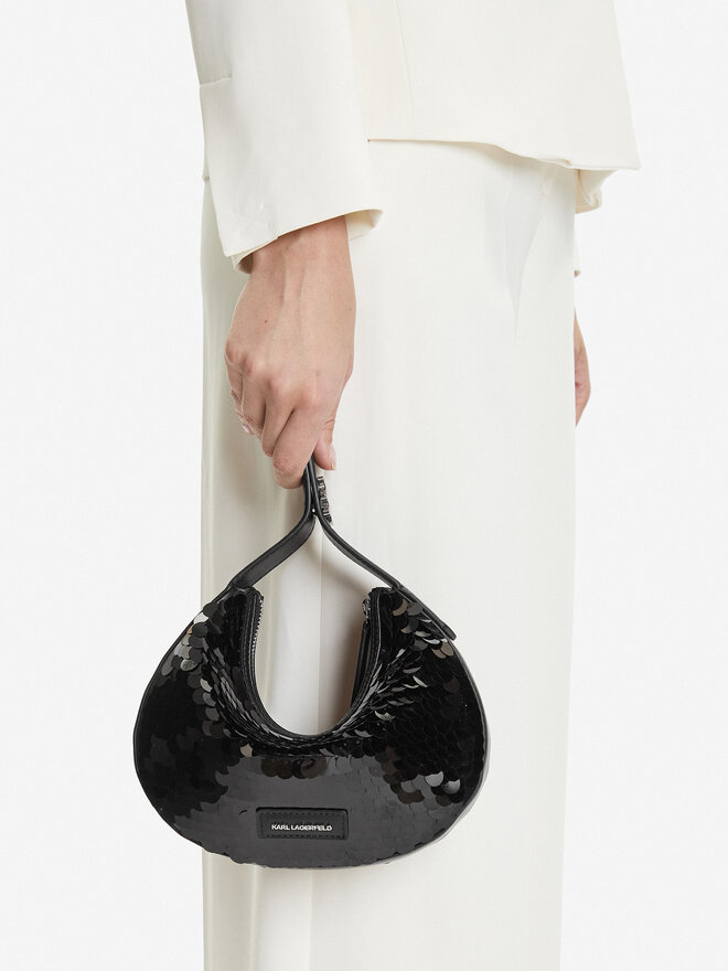 KARL LAGERFELD Ročna torba KARL LAGERFELD A2W30069 Črna