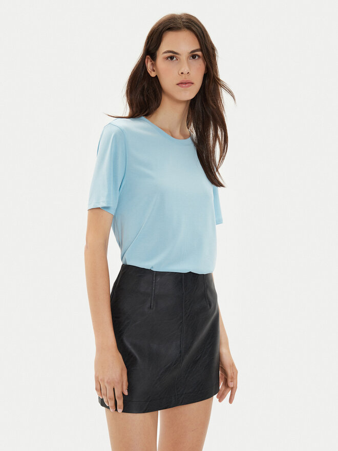Pieces Pieces Marškinėliai Anora 17148789 Mėlyna Regular Fit