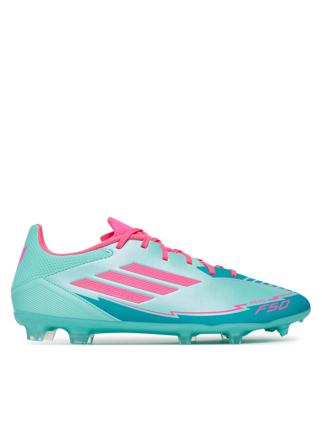 adidas Buty do piłki nożnej adidas F50 League Messi Firm/Multi-Ground IH0928 Turkusowy