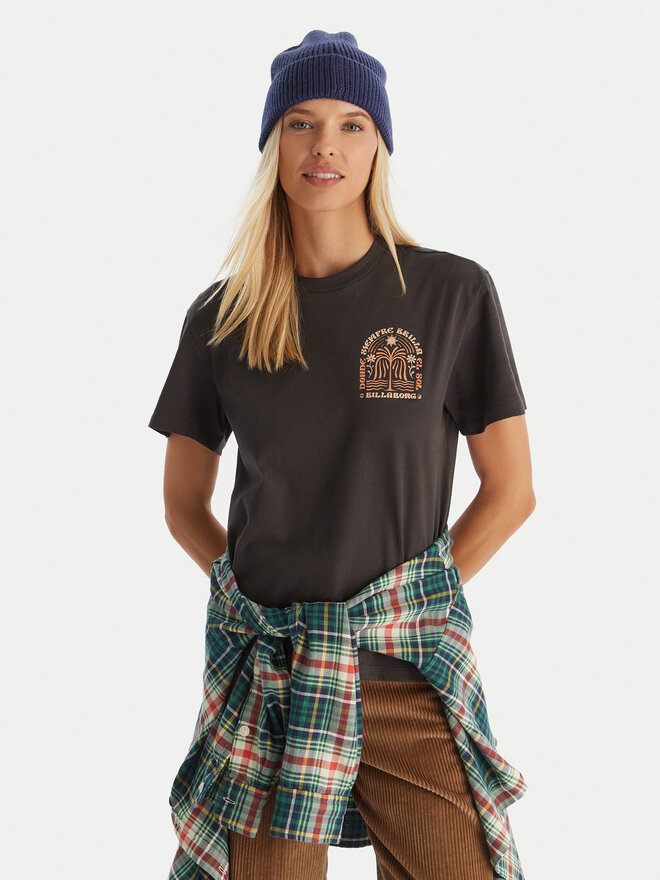 Billabong Billabong T-shirt EBJZT00496 Crna Oversize