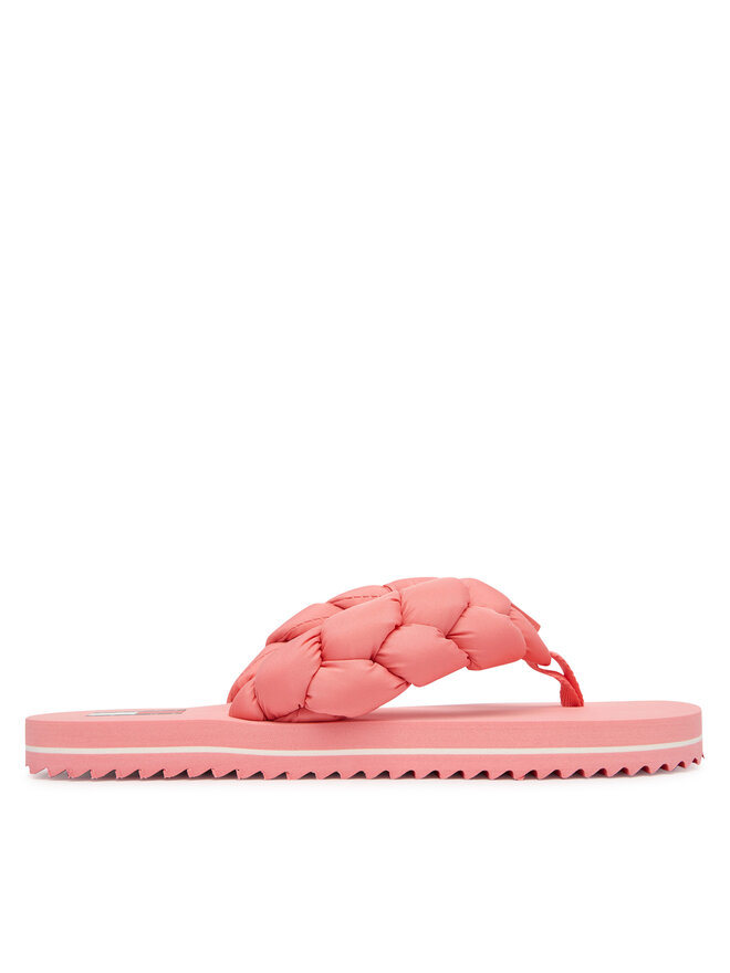 Tommy Jeans Zehentrenner Tommy Jeans Braided Thong Beach Sandal EN0EN02877 Rosa