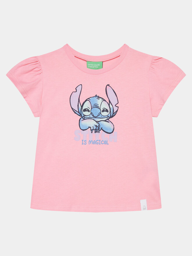 United Colors Of Benetton United Colors Of Benetton Marškinėliai 3096G10G2 Rožinė Regular Fit