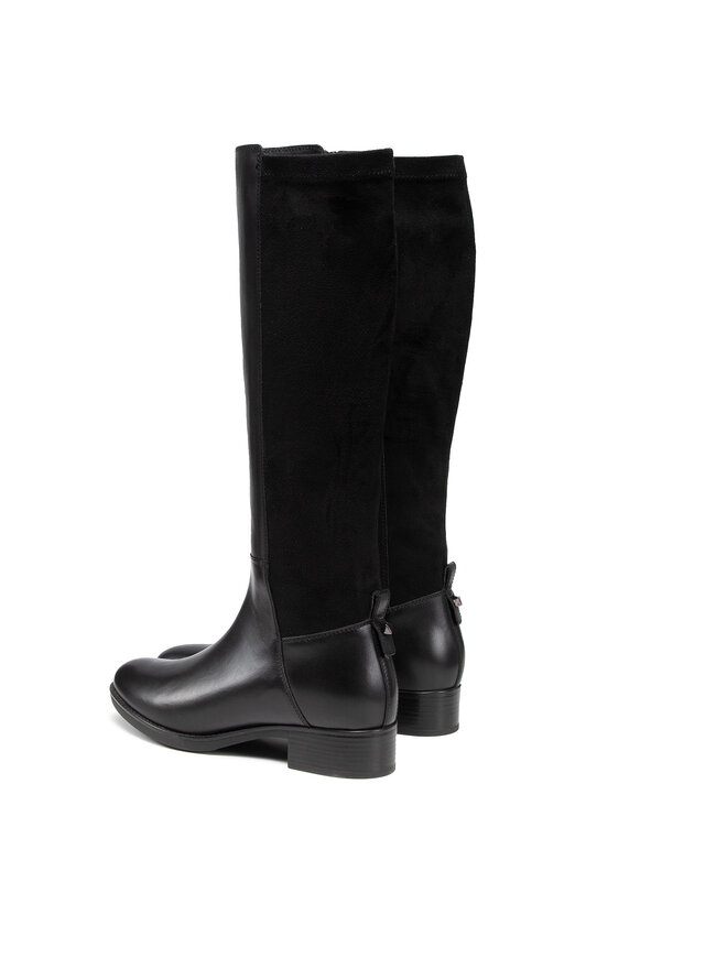 Geox Kozačky Geox D Felicity D D16G1D 043JZ C9999 Černá