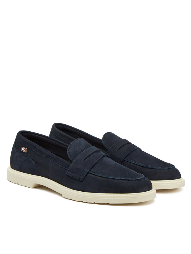 Tommy Hilfiger Loafersy Tommy Hilfiger FW0FW08679 Granatowy