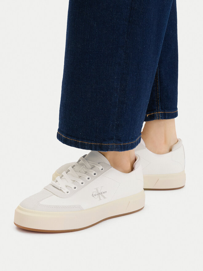 Calvin Klein Sneakers Calvin Klein Basket Cups Lup Wt Lth Su HW0HW02984 Weiß