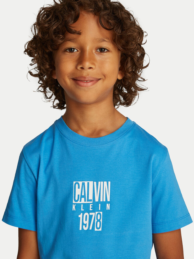 Calvin Klein Jeans Calvin Klein Jeans Футболка Good Level IB0IB02456 Голубий Regular Fit