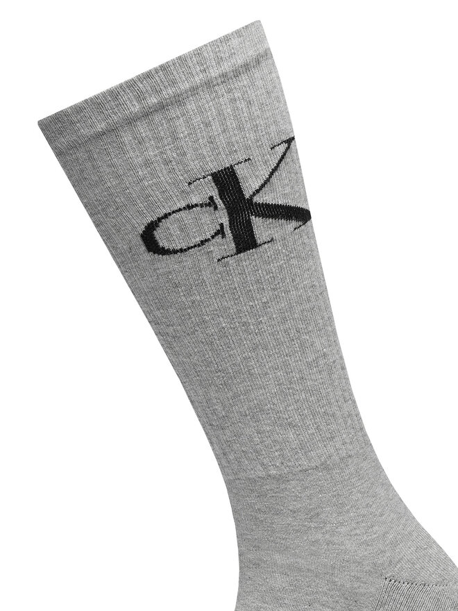 Calvin Klein Jeans 2er-Set hohe Herrensocken Calvin Klein Jeans 701228802 Grau