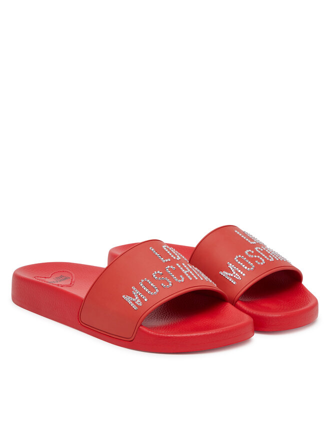 LOVE MOSCHINO Papucs LOVE MOSCHINO JA28122G0MI13500 Piros