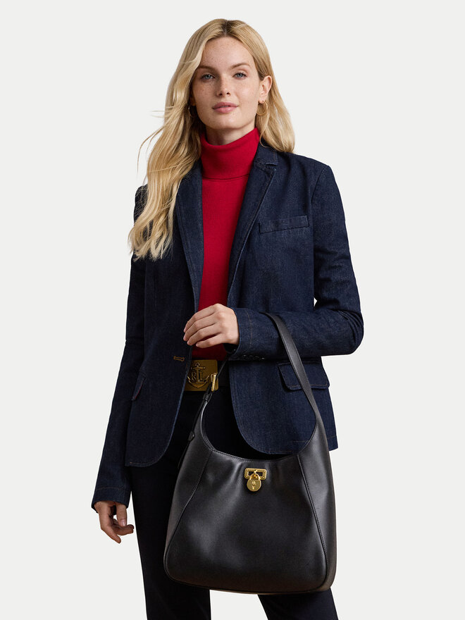 LAUREN RALPH LAUREN Handtasche LAUREN RALPH LAUREN Large Tanner Shoulder Bag 431956790002 Schwarz