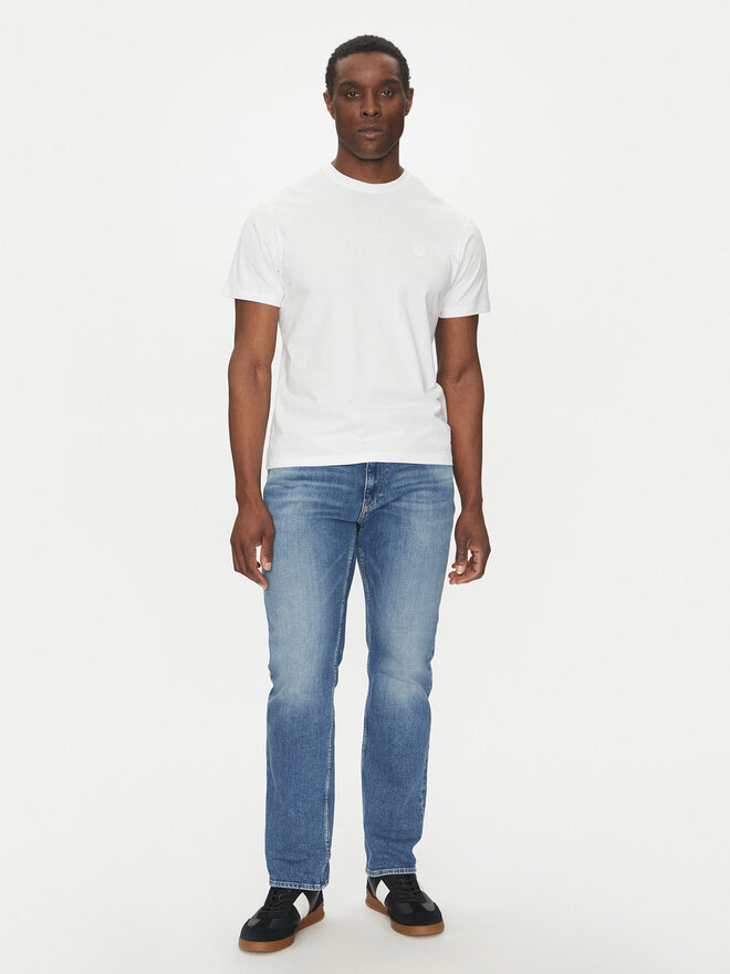 Save The Duck Save The Duck Camiseta DT1194M BESY20 Blanco Regular Fit