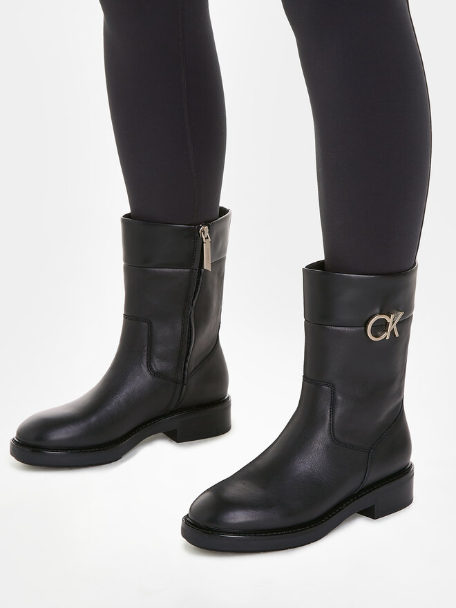 Calvin klein rubber sole boots top