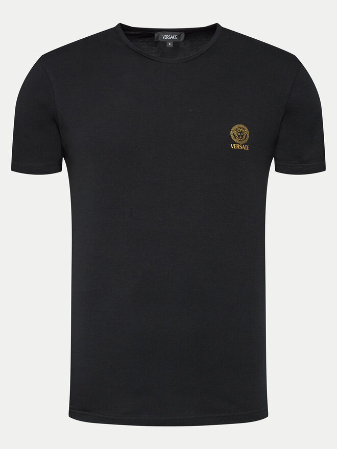 Versace Versace 2er-Set T-Shirts AU10193 Schwarz Slim Fit