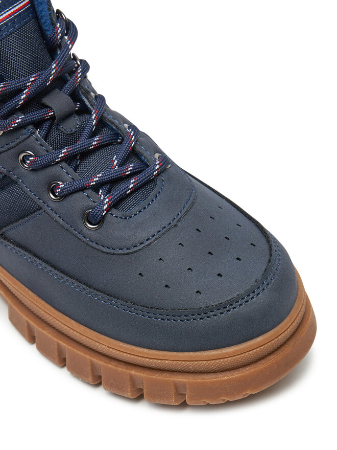 Tommy Hilfiger Šnurovacia obuv Tommy Hilfiger Lace-Up Bootie T3X5-33707-1492 S Tmavomodrá