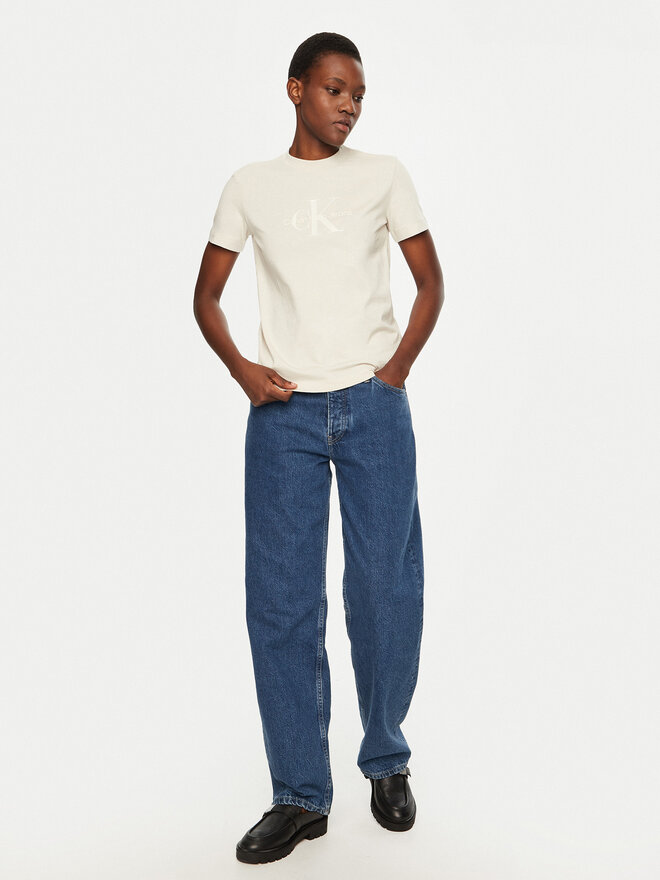 Calvin Klein Jeans Calvin Klein Jeans T-Shirt J20J224983 Beige Regular Fit