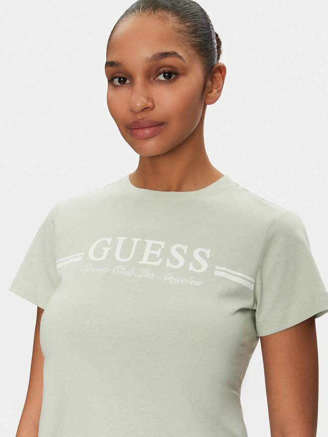 Guess Guess Marškinėliai V5GI03 I3Z14 Žalia Regular Fit