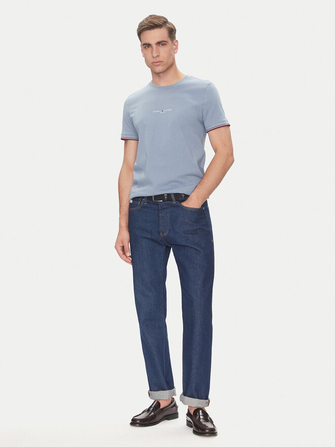 Tommy Hilfiger Tommy Hilfiger Marškinėliai Logo MW0MW32584 Žydra Regular Fit