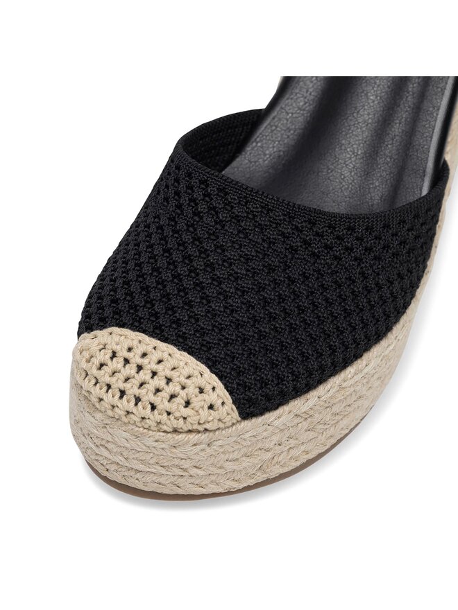 DeeZee Espadrilky DeeZee WS2509-001 Čierna