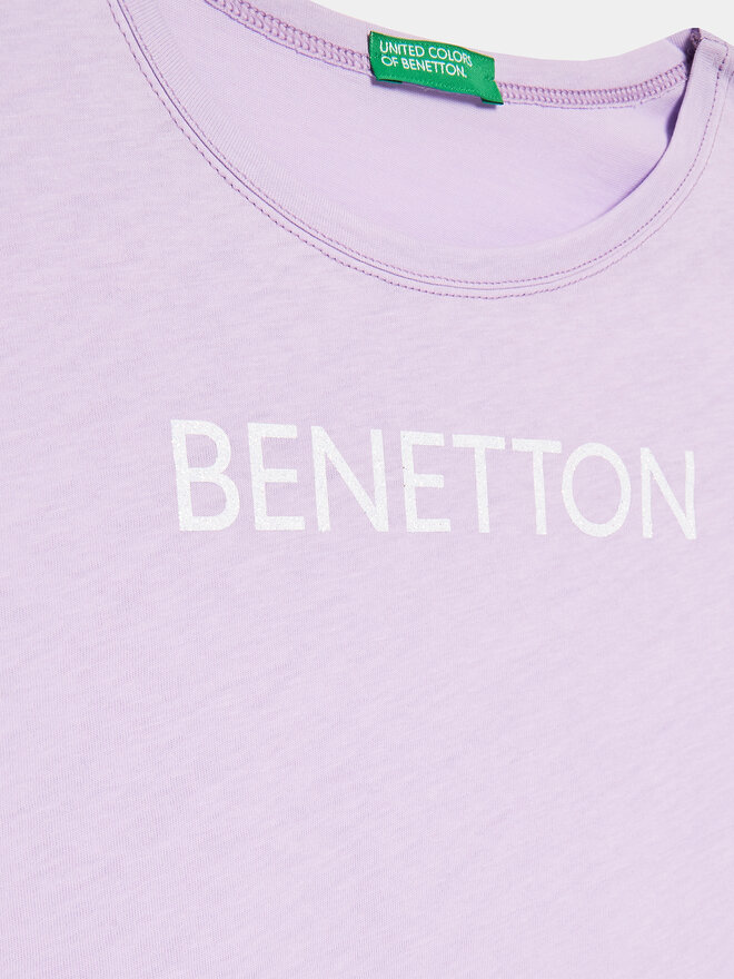 United Colors Of Benetton United Colors Of Benetton Camiseta 3I1XC10C0 Violeta Regular Fit