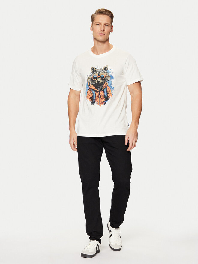 Blend Blend Camiseta 20717754 Blanco Regular Fit