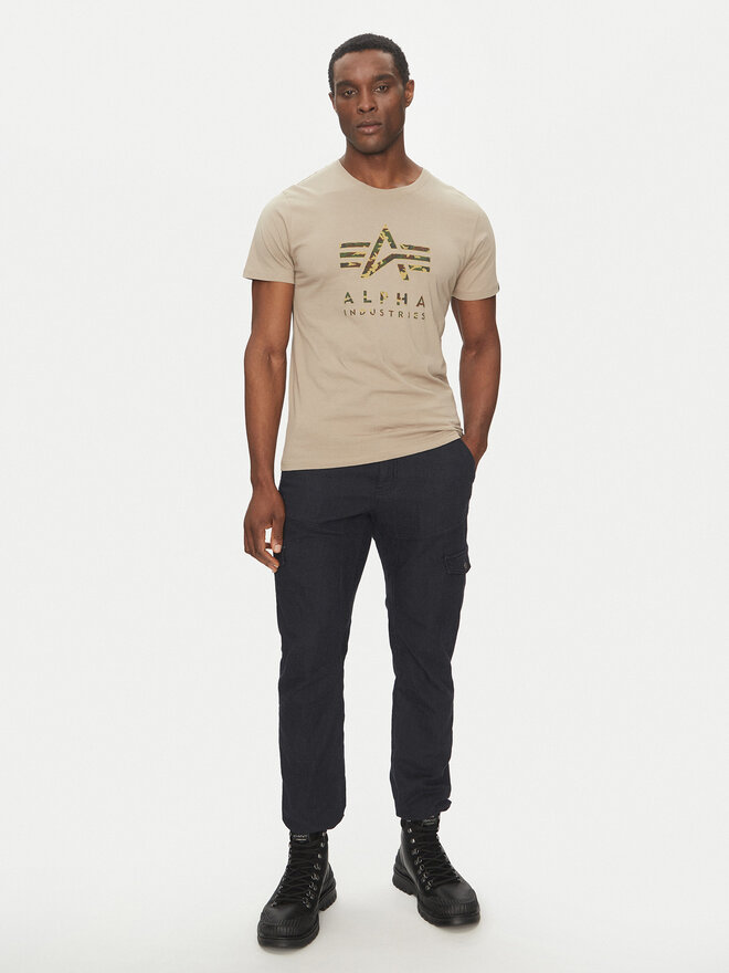 Alpha Industries Alpha Industries Camiseta Camo Puff 146506 Beis Regular Fit