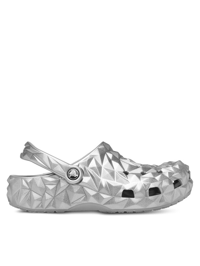 Crocs Παντόφλες Crocs Cls Metallic Geometric Clog 210002 Ασημί