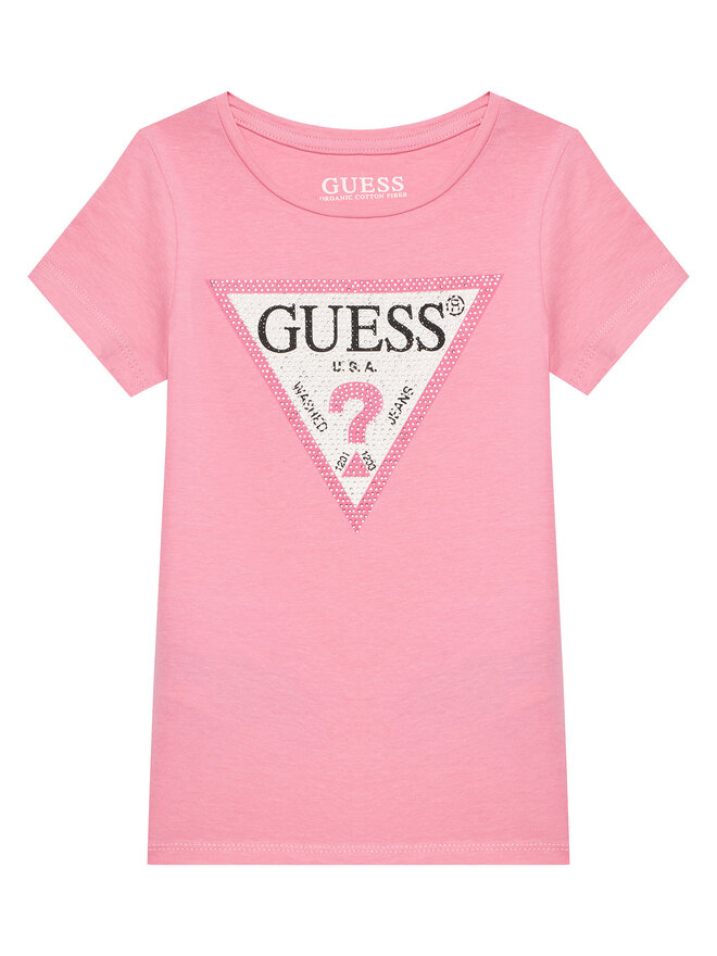 Guess Guess Majica J2YI51 K6YW1 Roza Regular Fit