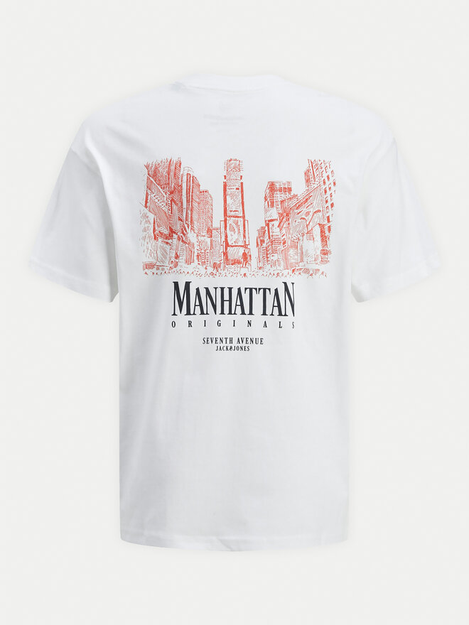Jack&Jones Junior Jack&Jones Junior Camiseta Bronx Square 12263185 Blanco Loose Fit