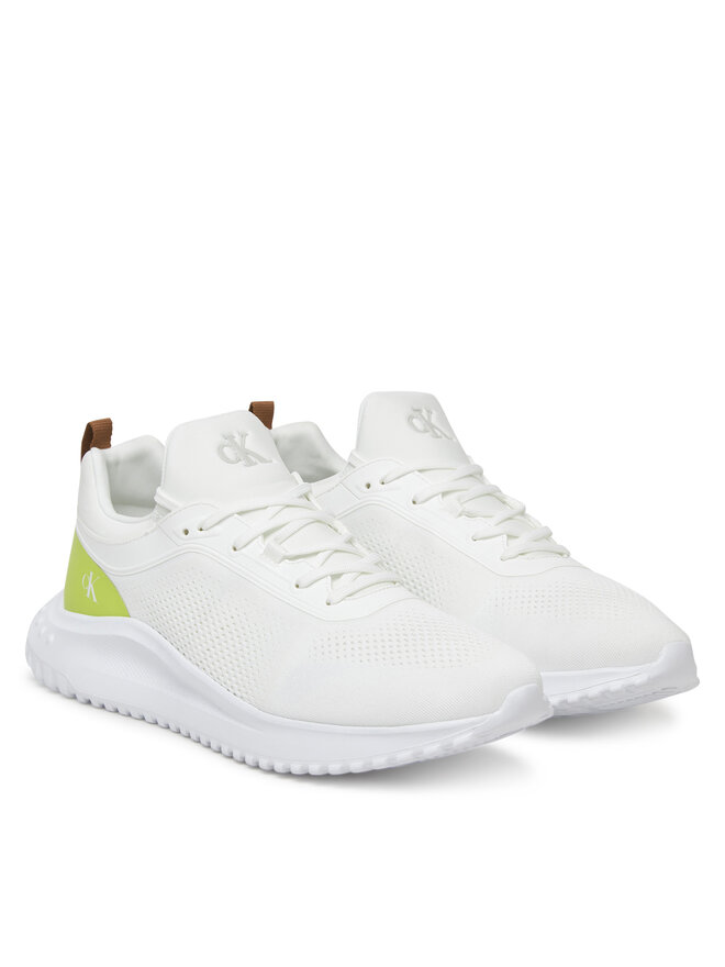 Calvin Klein Jeans Αθλητικά Calvin Klein Jeans Eva Runner Tech Knit YM0YM01293 Λευκό