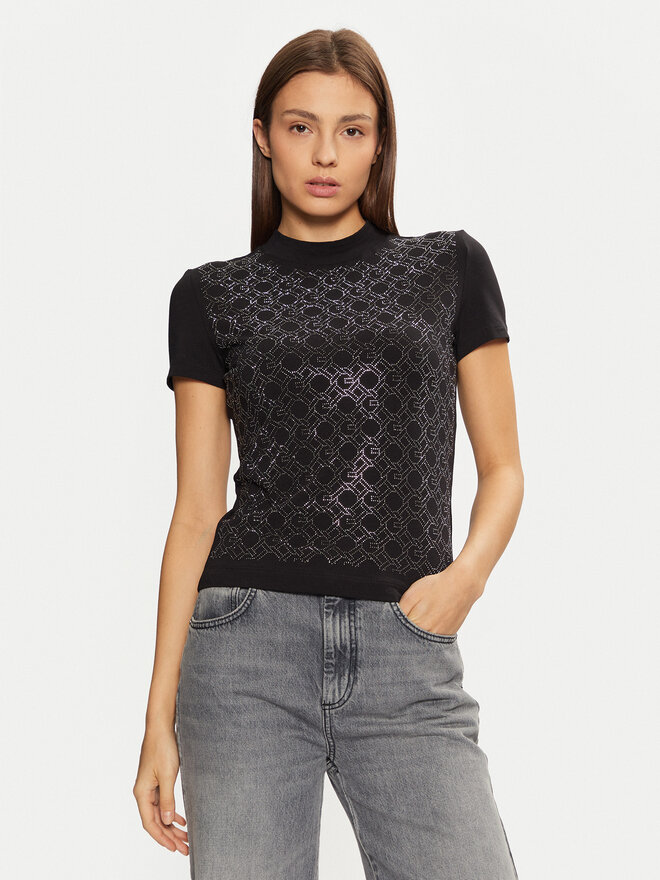 Guess Guess Camiseta W5RI15 J1314 Negro Regular Fit
