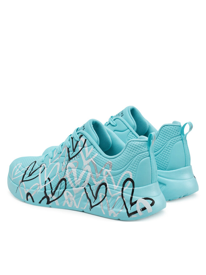 Skechers Αθλητικά Skechers Uno Lite - Heart of Hearts 177977/TURQ Τυρκουάζ