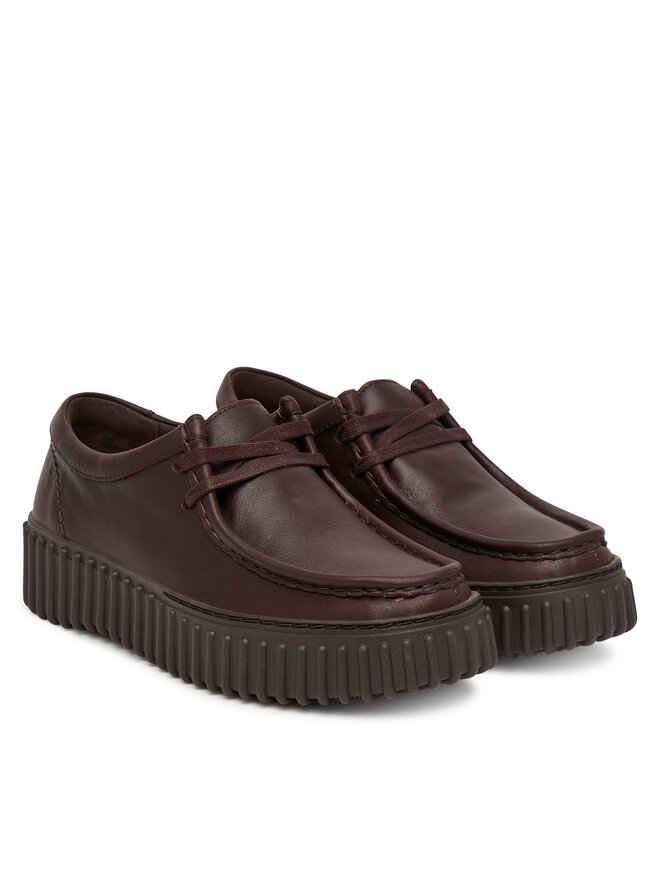 Clarks Туфлі Clarks Torhill Bee 26327768 Темно-коричневий