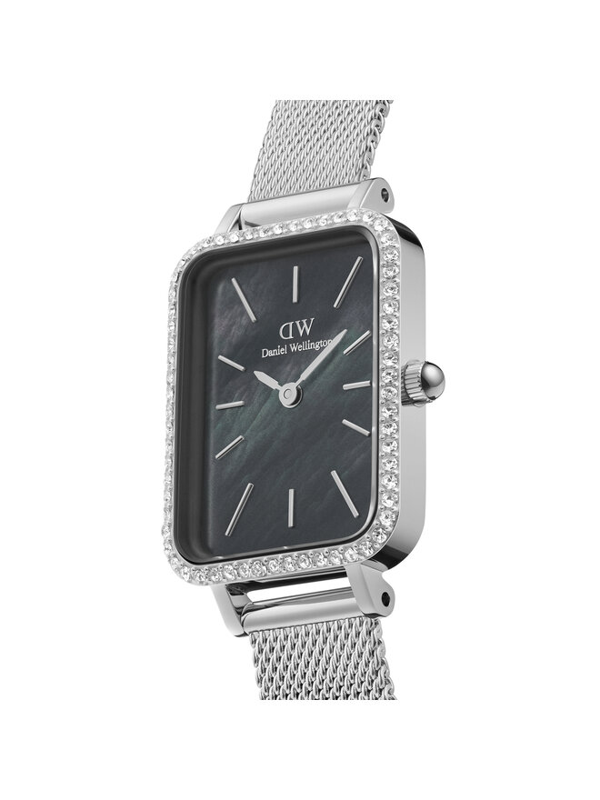 Daniel Wellington Pulkstenis Daniel Wellington Quadro Mesh DW00100667 Melns