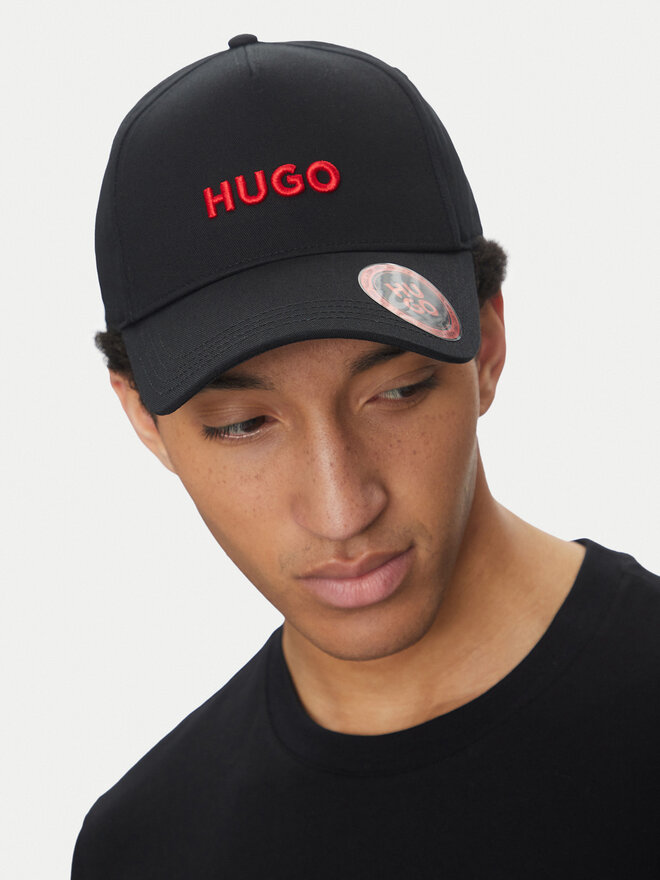 HUGO Шапка с козирка HUGO Jude 50533410 Черен