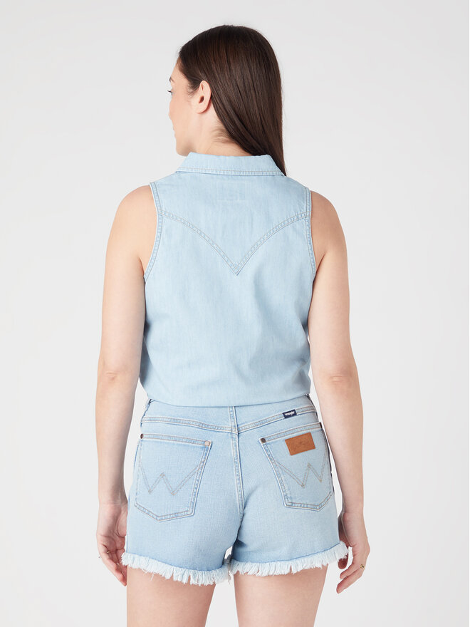 Wrangler Wrangler Top W5WTHWXAZ 112334379 Celeste Regular Fit