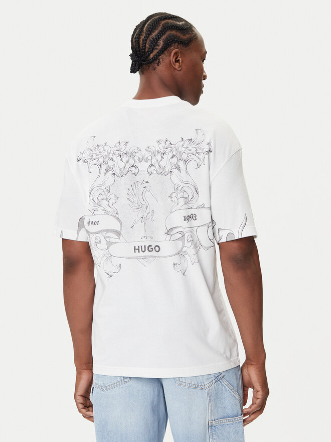 HUGO HUGO Camiseta Duarms 50542817 Blanco Oversize