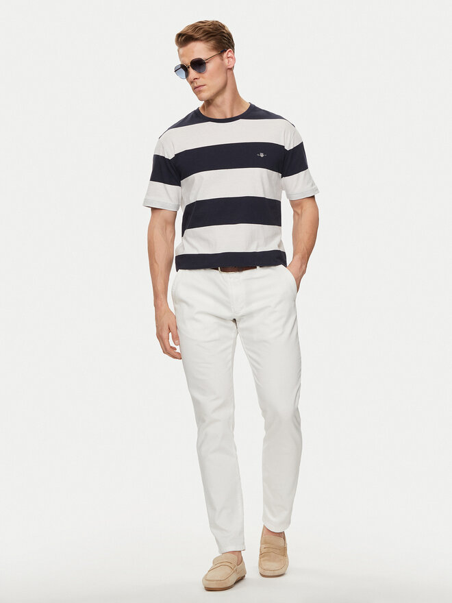 Gant Gant Camiseta 2003203 Écru Regular Fit