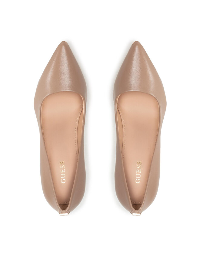 Guess Туфлі на шпильці Guess Felyx5 FL7FL5 LEA08 Бежевий