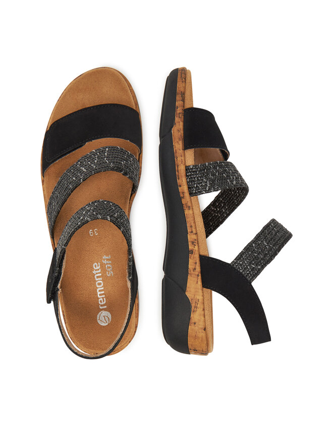 Remonte Szandál Remonte R6861-02 Fekete