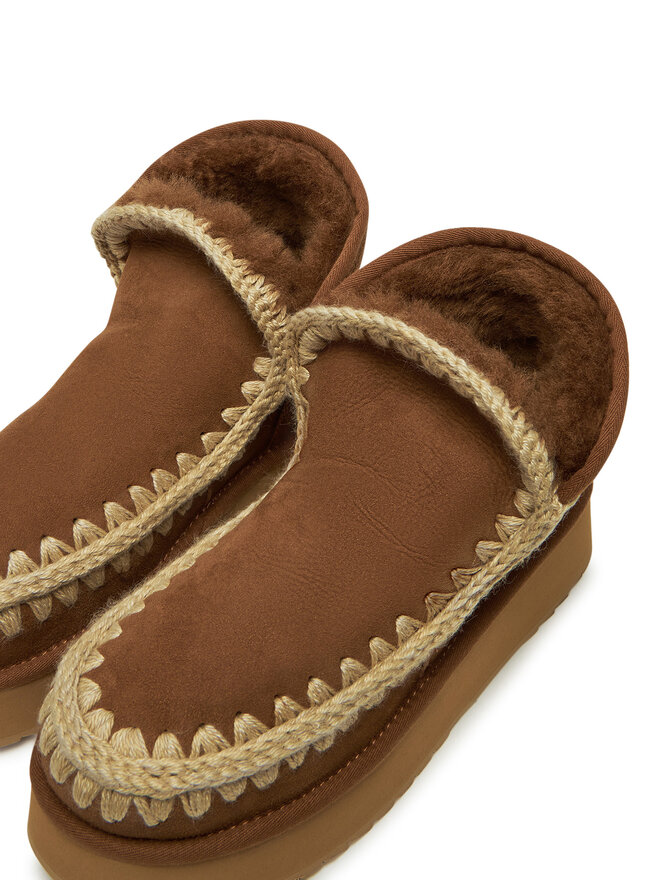Mou Botas de nieve Mou Mini Eskimo Platform Boot FW681000A Marrón