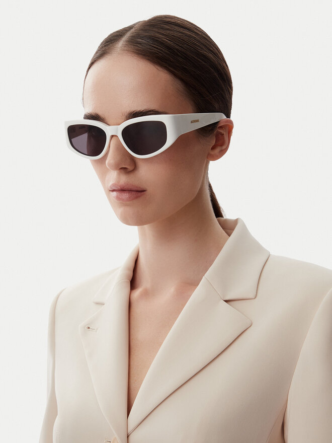 JACQUEMUS Сонцезахисні окуляри JACQUEMUS JAC5C2SUN Білий