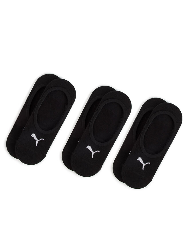 Puma Zestaw 3 par stopek damskich Puma 906930 Czarny